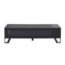 Buffet TV avec lumières LED noir chêne 160x35x40 cm en bois d ingénierie