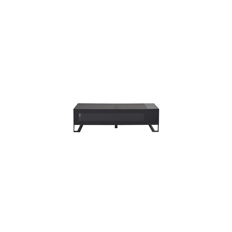 Buffet TV avec lumières LED noir chêne 160x35x40 cm en bois d ingénierie