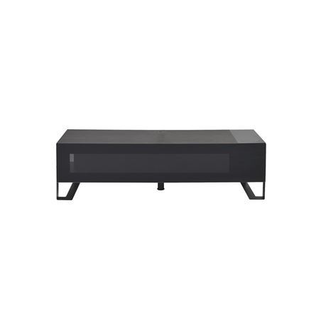 Buffet TV avec lumières LED noir chêne 160x35x40 cm en bois d ingénierie