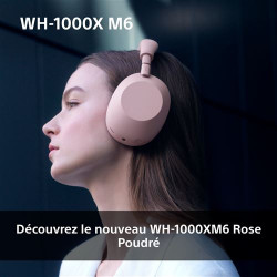 Casque audio sans fil (Sony WH1000XM6 avec réduction active du bruit Noir)