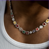 Chaîne Multi Gemstone 8 mm